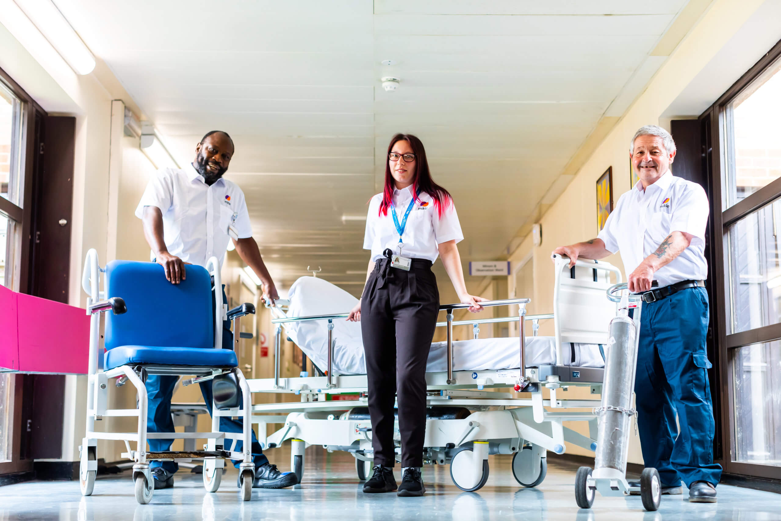 Mitie porters and colleagues at King George's Hospital