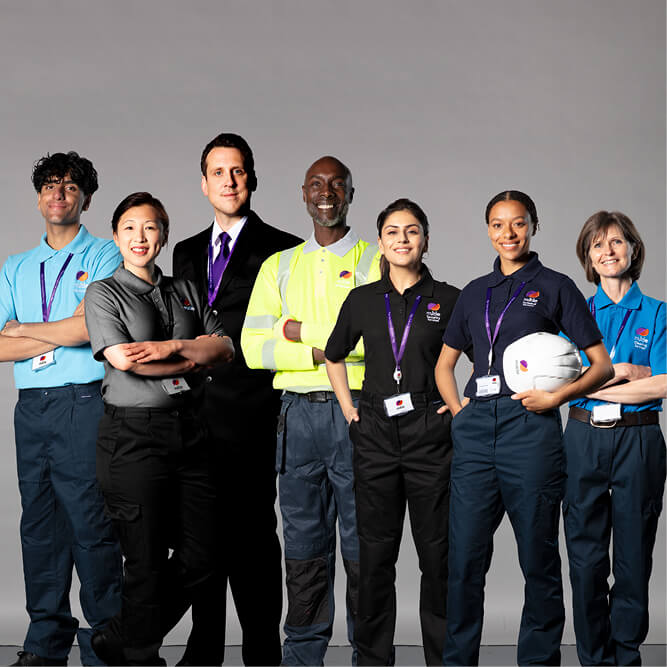 Various Mitie employees