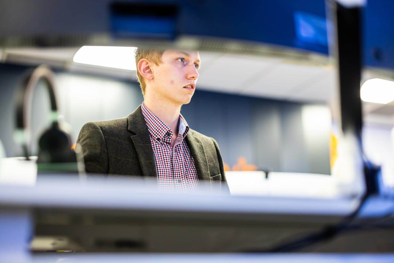 People working on computers