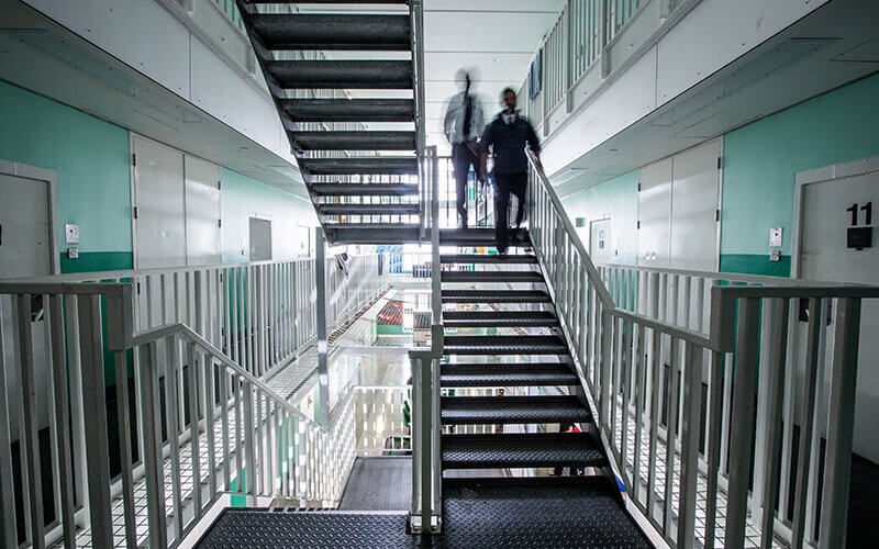 Staircase in a Government prison