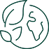 http://Dark%20green%20illustration%20outline%20of%20planet%20Earth%20with%20a%20leaf%20on%20one%20side