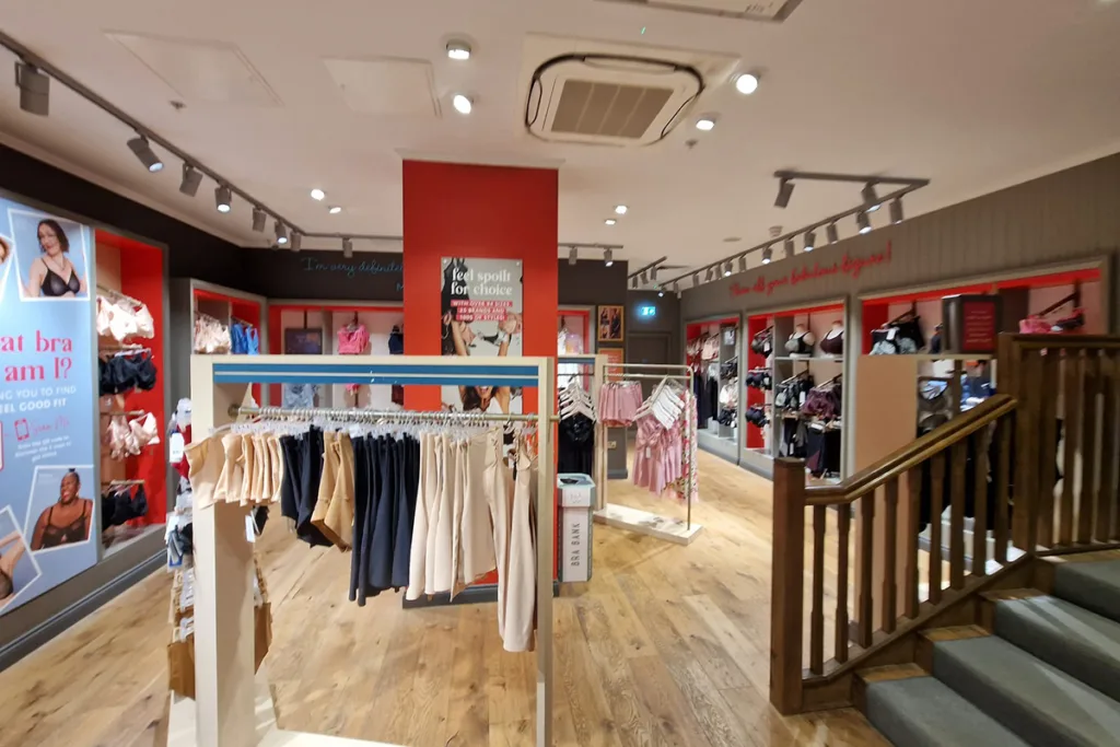 Bravissimo store lighting upgrade
