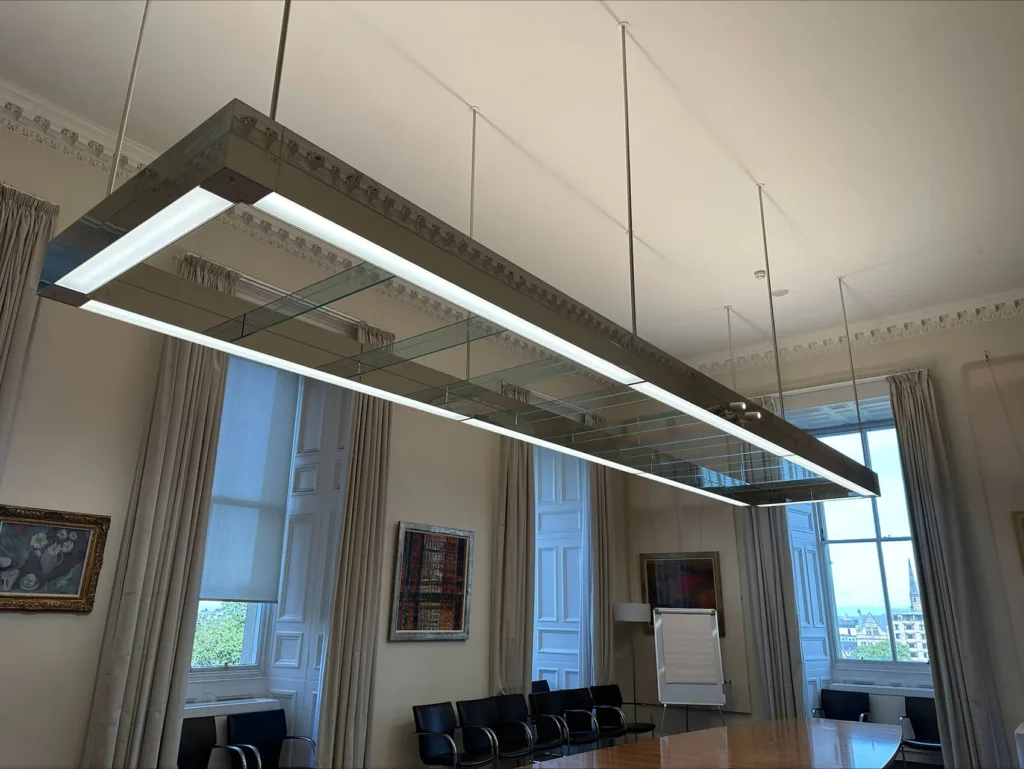 Iternal lighting at The Mound Lloyds Banking Group