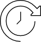http://Clock%20and%20an%20arrow%20outline%20-%20black