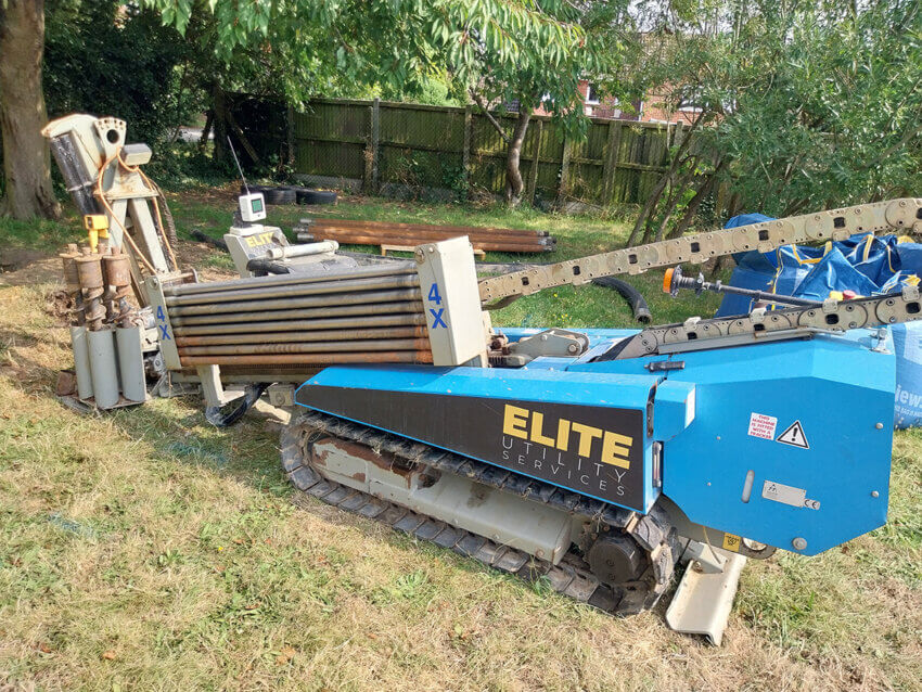 Borehole machine for heat pumps