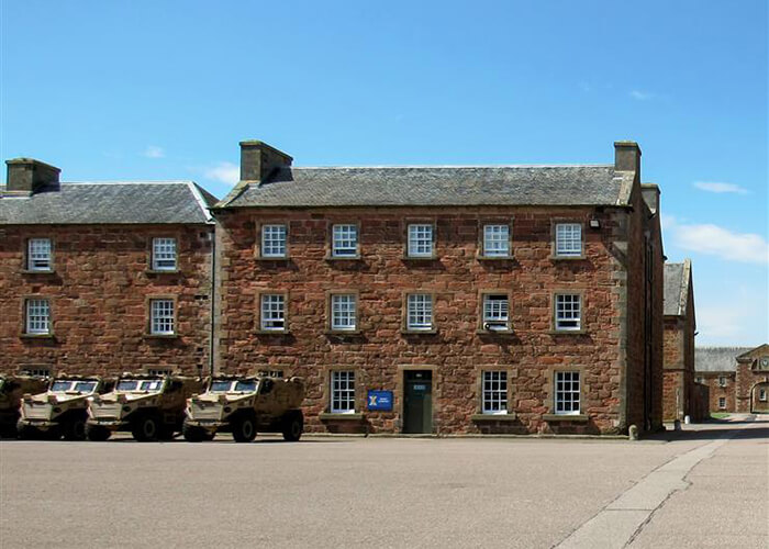 Buildings on a UK defence estate