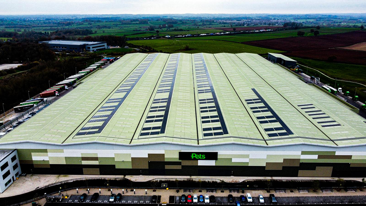 Roof solar panels - Pets at Home
