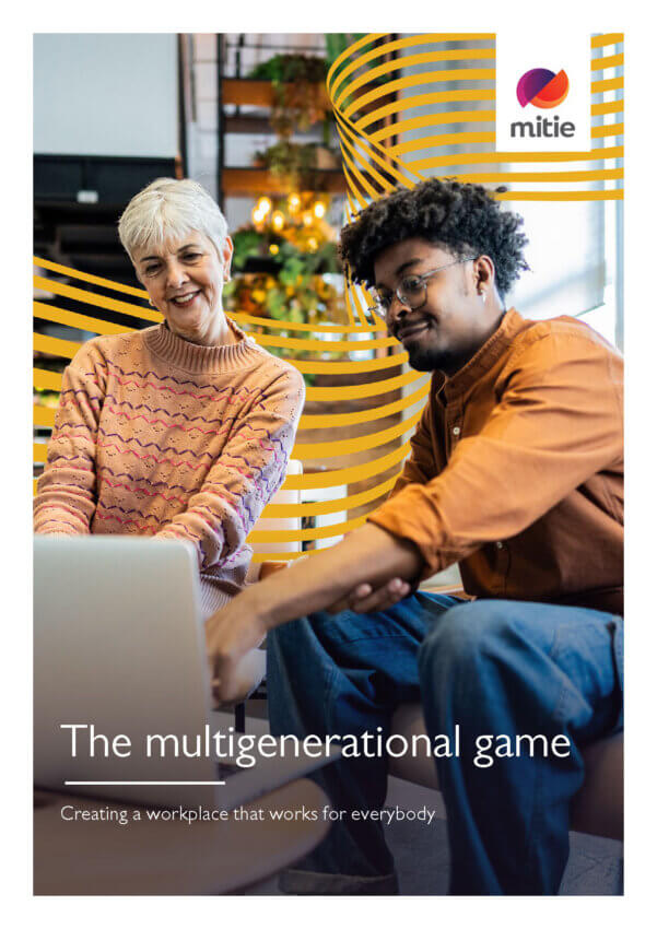 Front cover of Mitie's multigenerational workplace report
