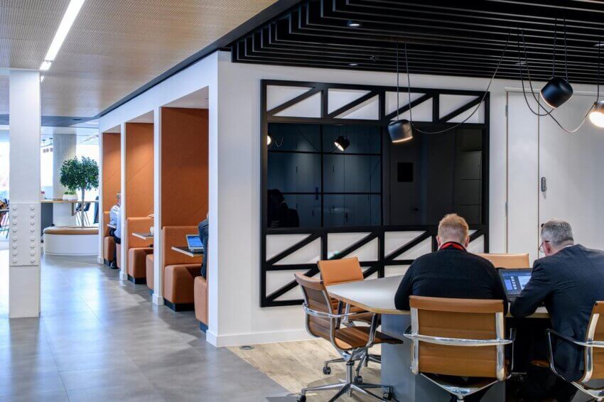 People working in the office