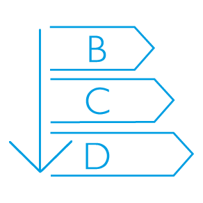 BCD rating going down - blue