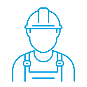 Construction worker - blue