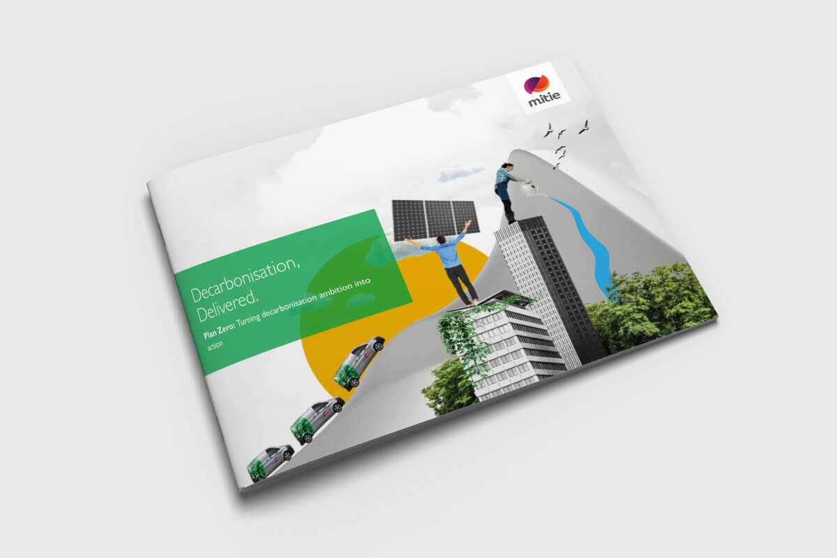 Front cover of the Decarbonisation Delivered brochure
