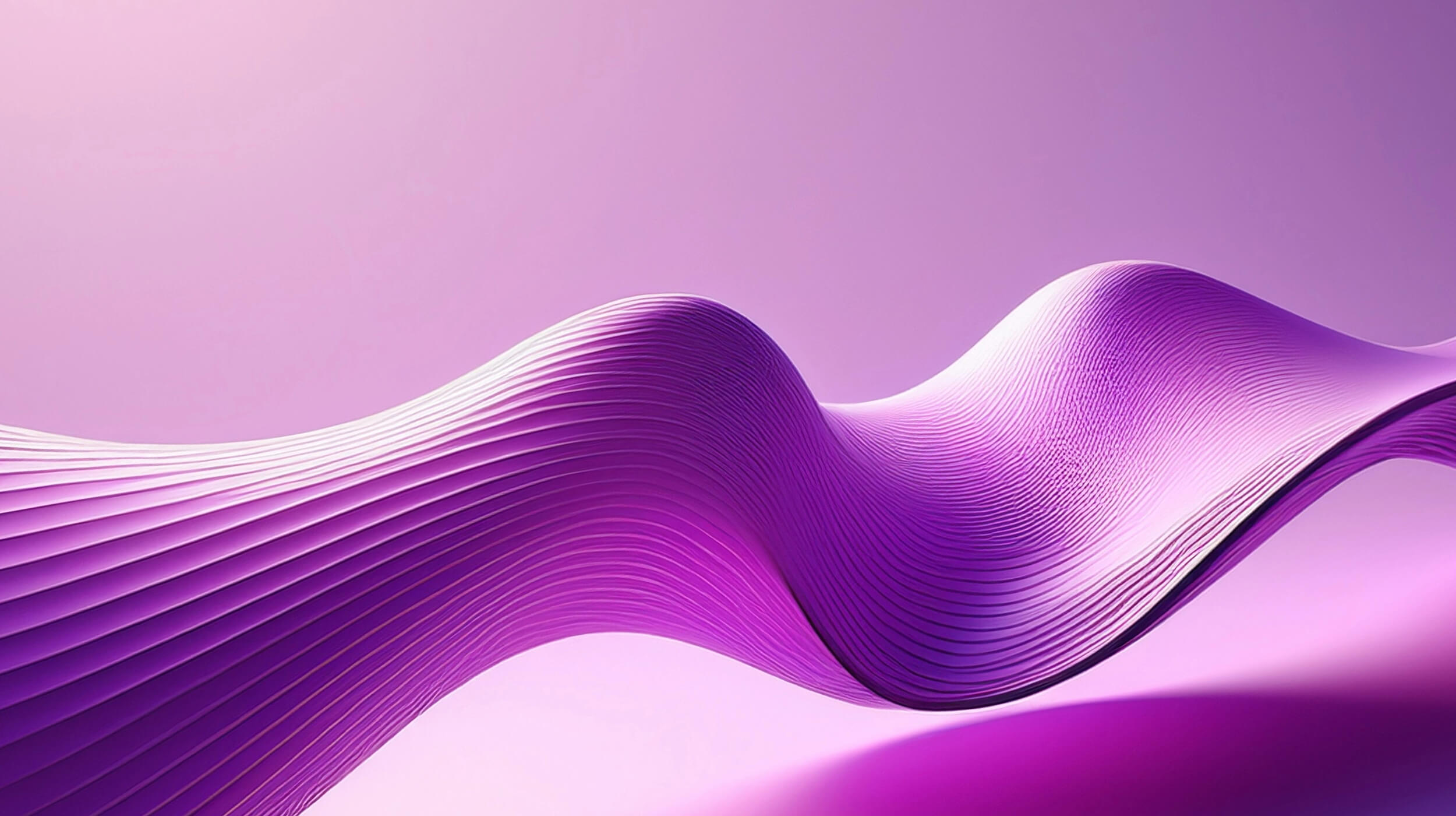 A purple audio wave