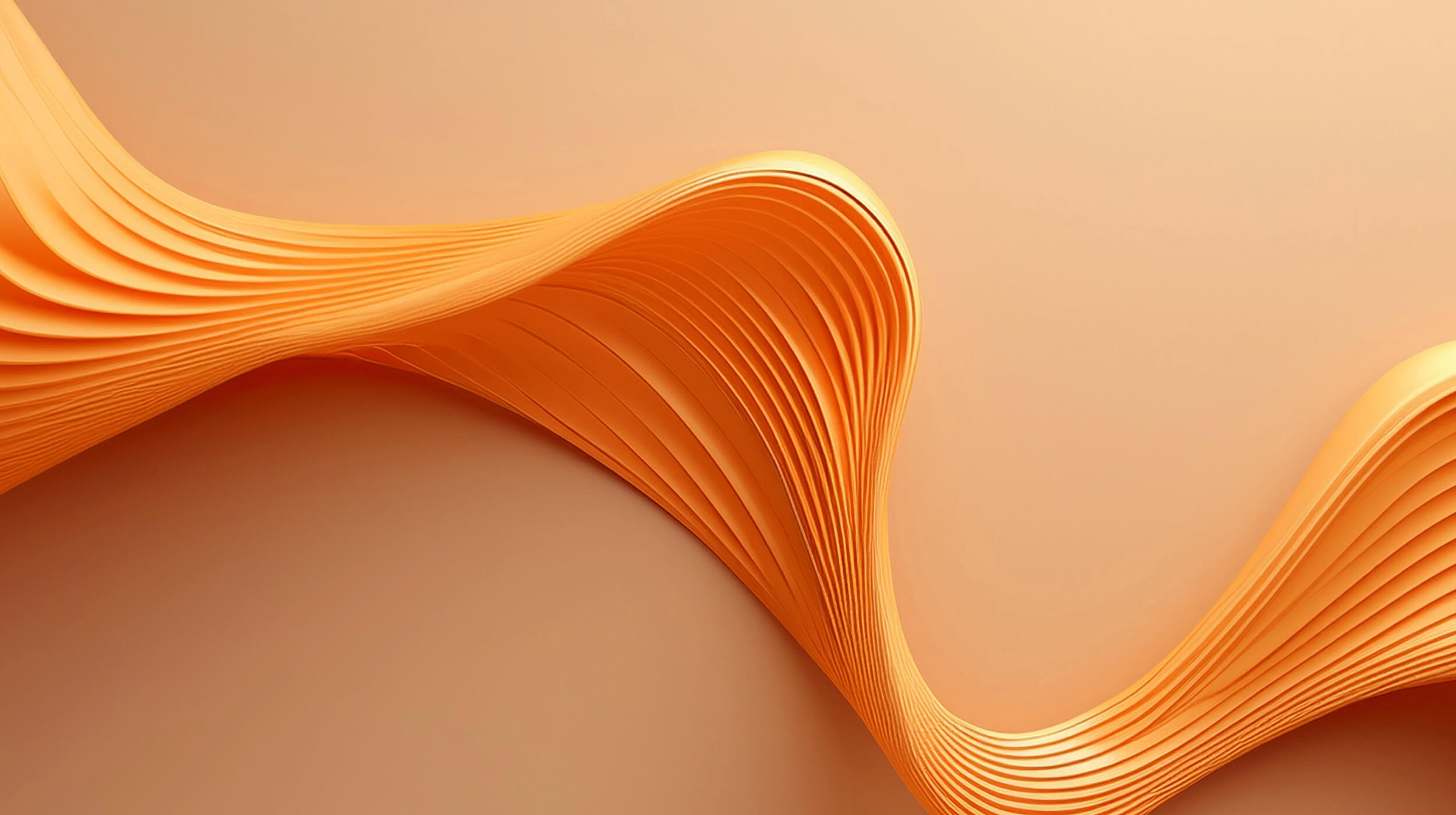 An orange audio wave