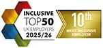 Top 50 Inclusive UK Employers 2025 logo