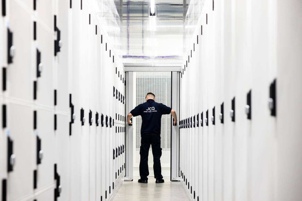 JCA colleague in a data centre