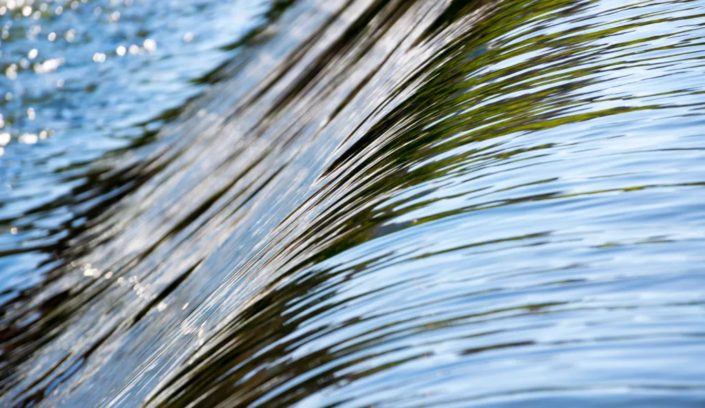 Flowing water