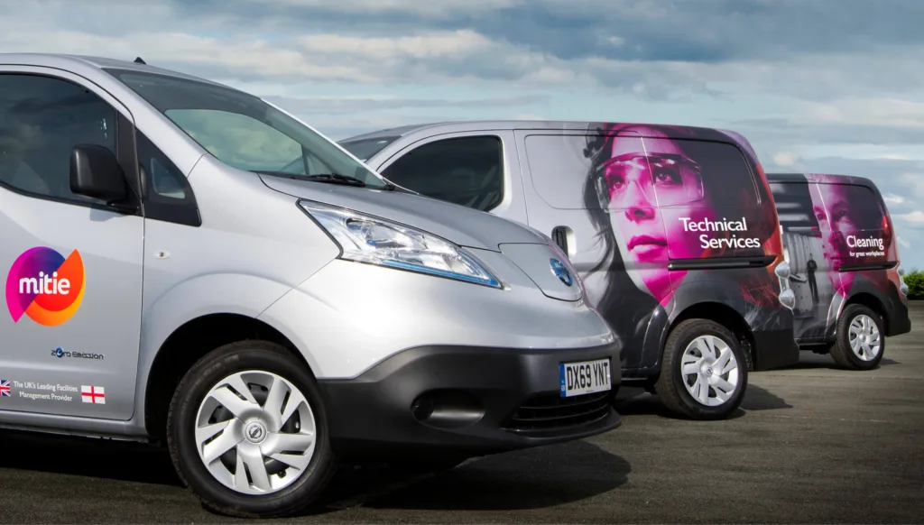 Mitie technical services van