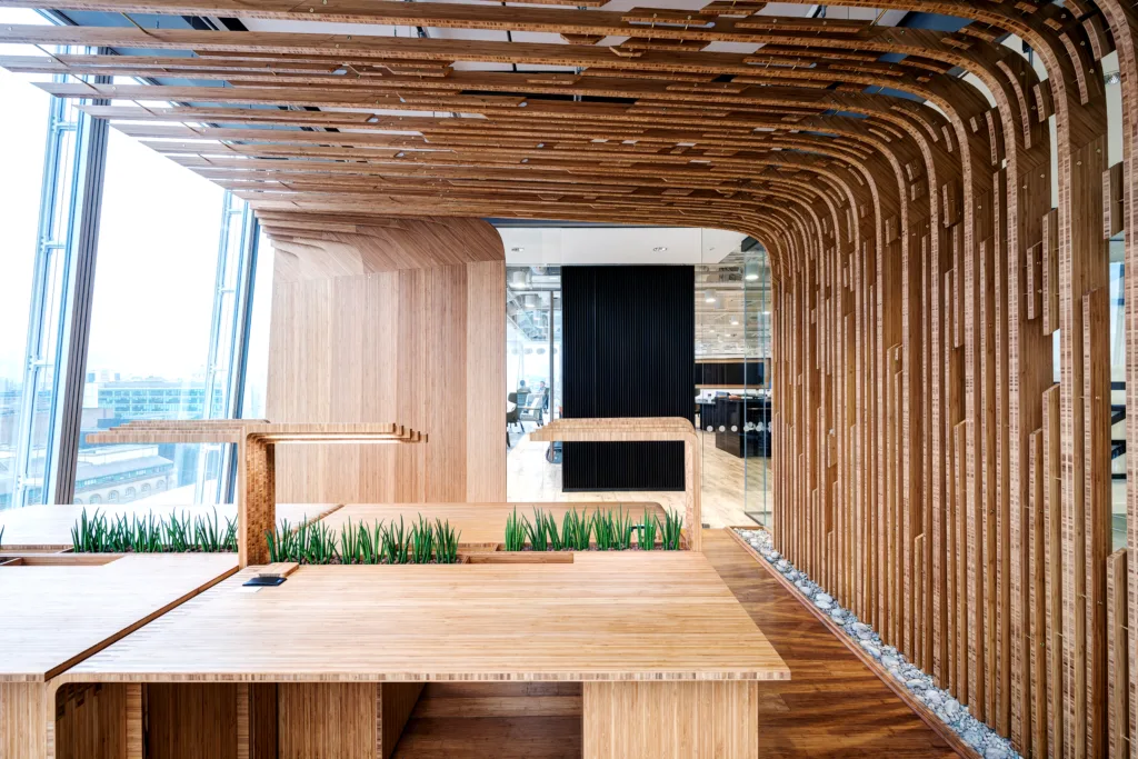 A meeting room at Mitie's offices in the Shard, London