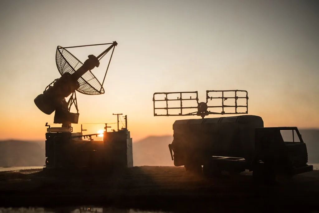 Mobile air defence truck