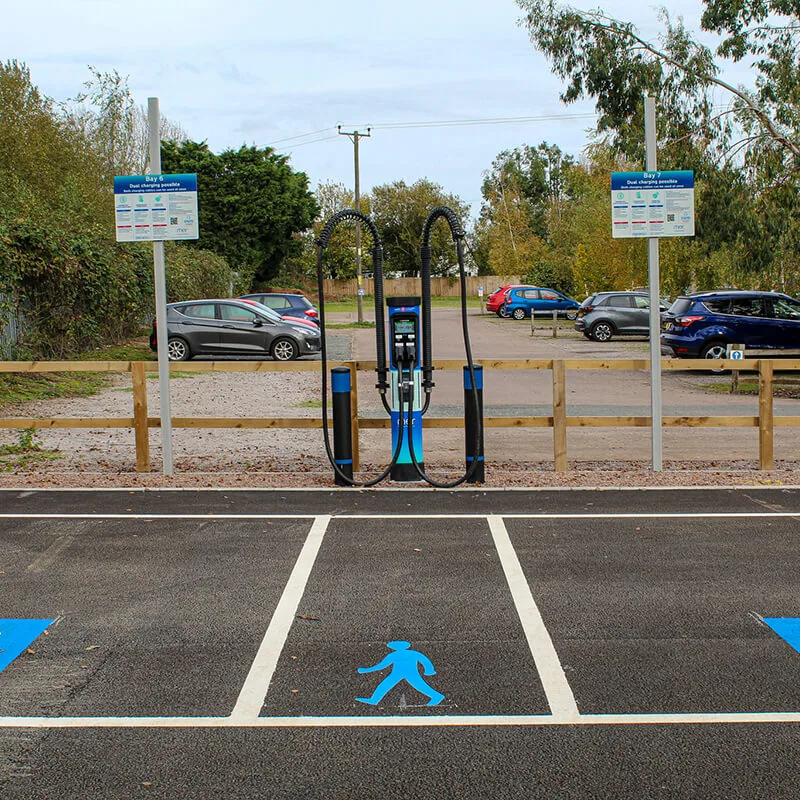 EV charger for parking space