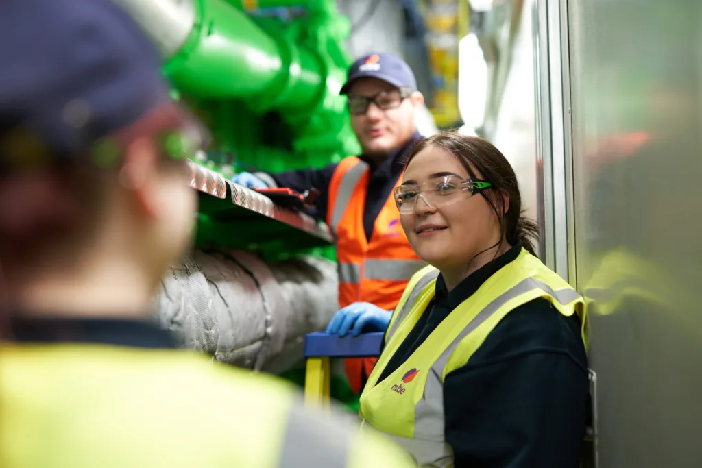 Female full service facilities management engineer