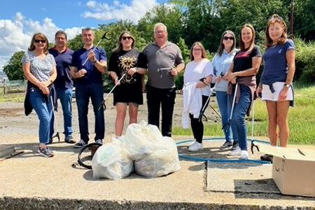 HMS Raleigh big clean volunteering
