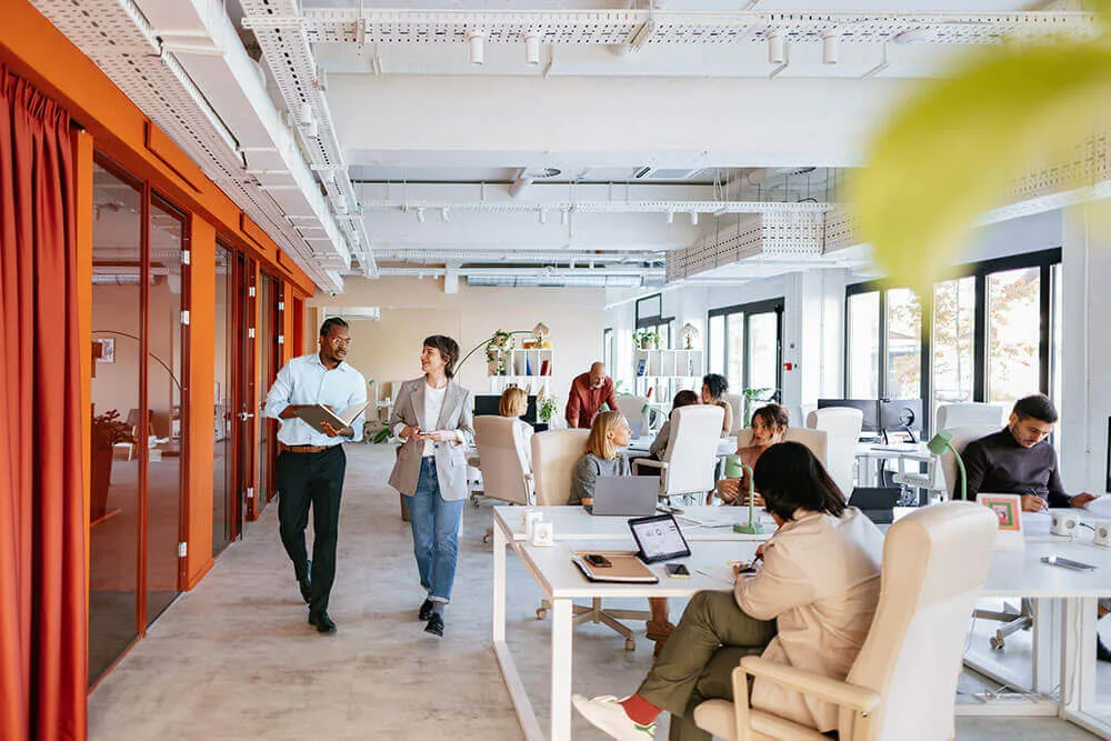 Open plan modern office
