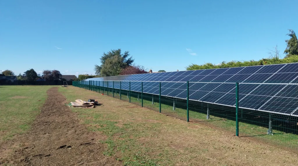 Solar panels, Tollesbury Primary School