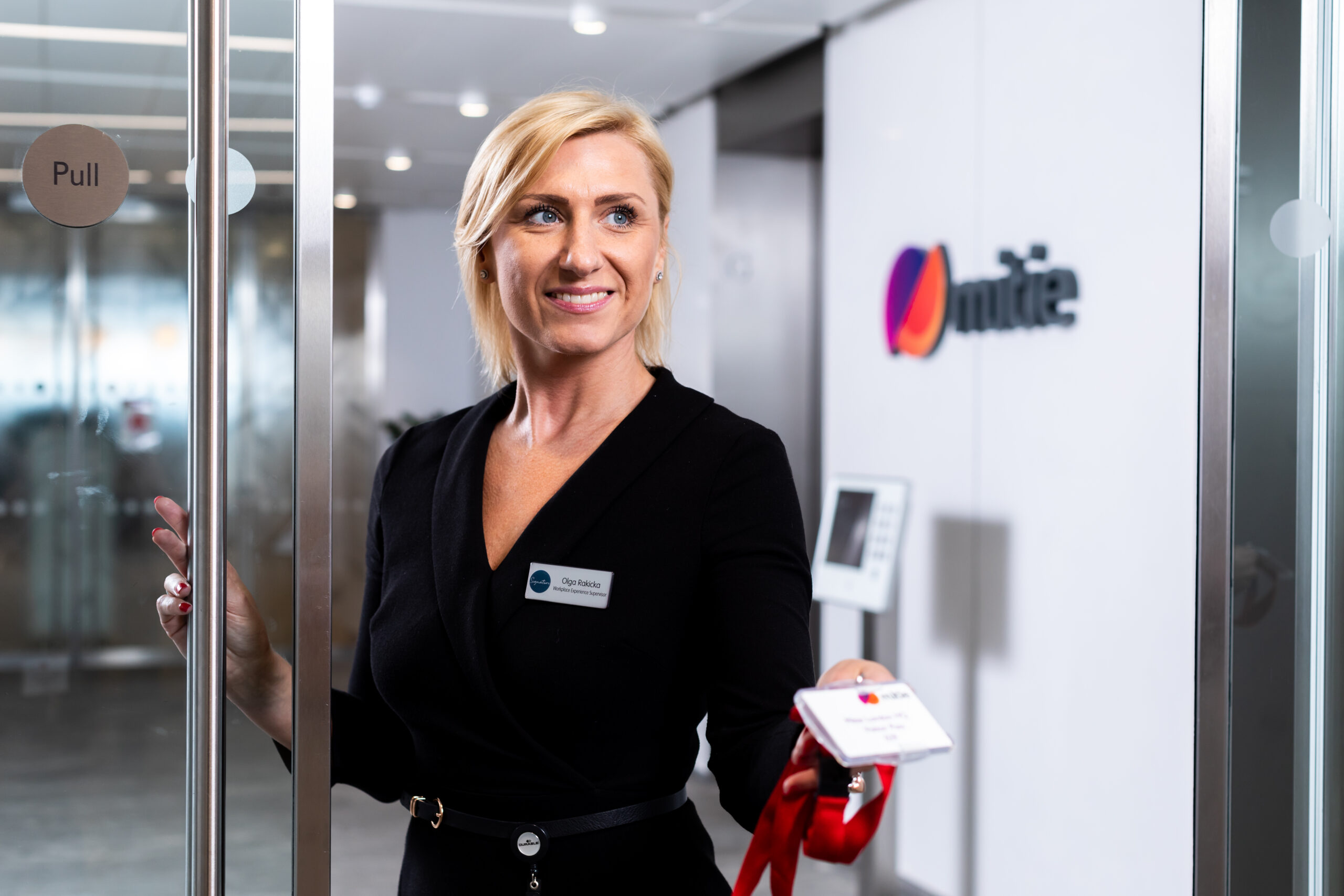 A welcoming Mitie colleague