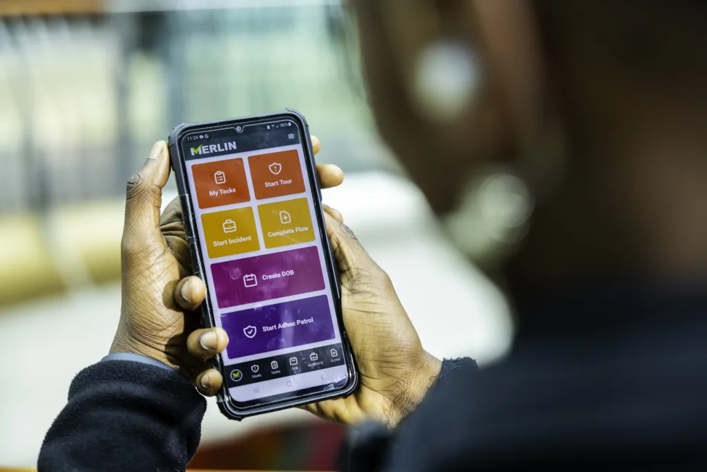 Device showing Merlin 24/7 software