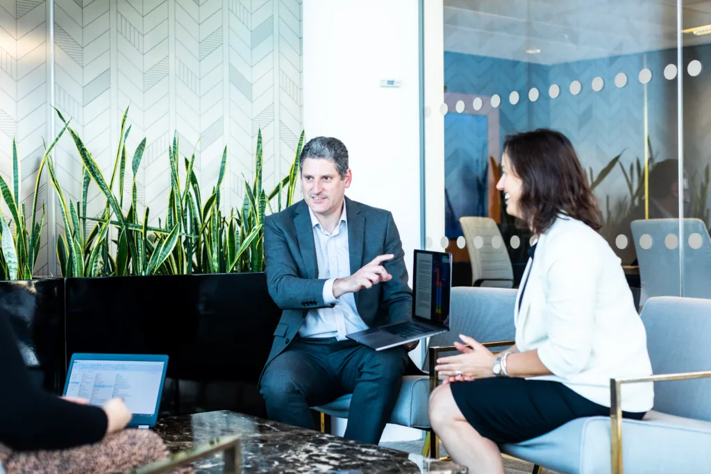 People in an office meeting