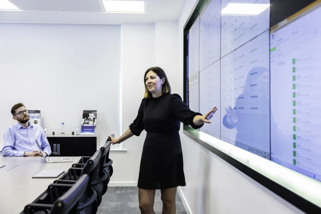 Presentation in a meeting room