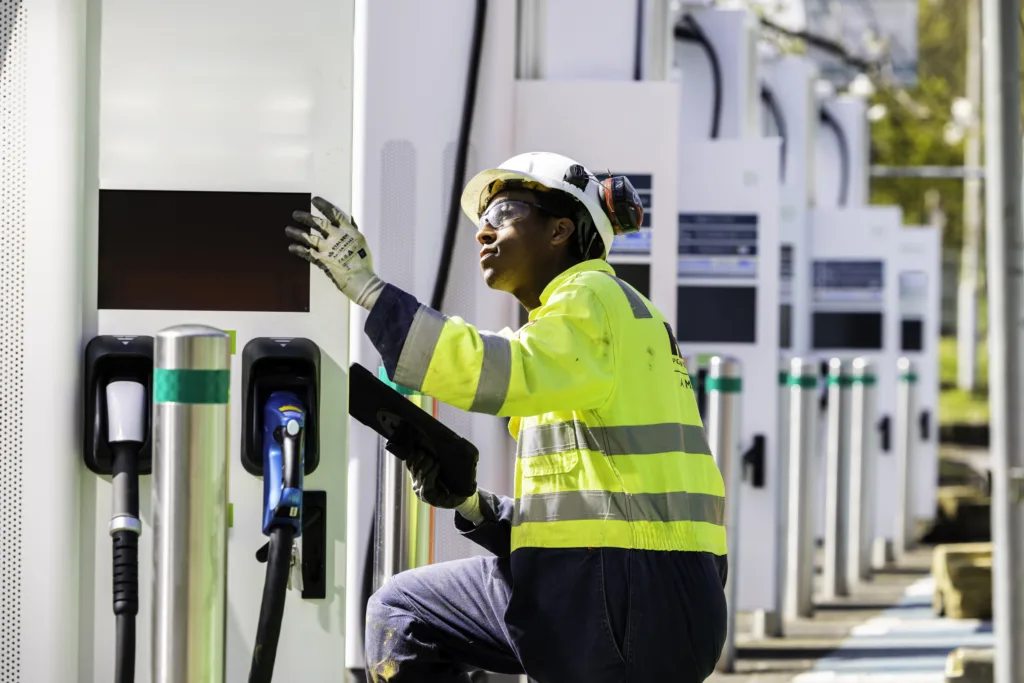 Rock Power Connections colleague by EV chargers