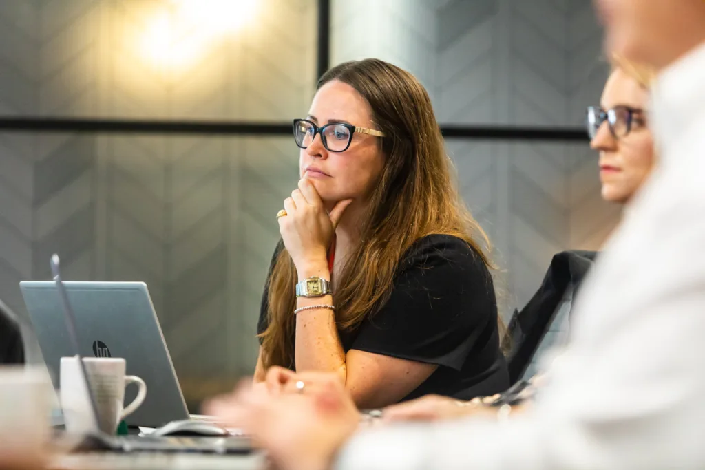 Mitie colleague in an office meeting