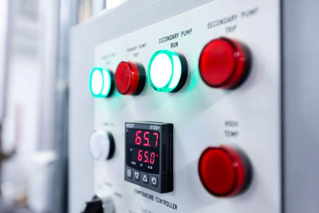 Machinery buttons