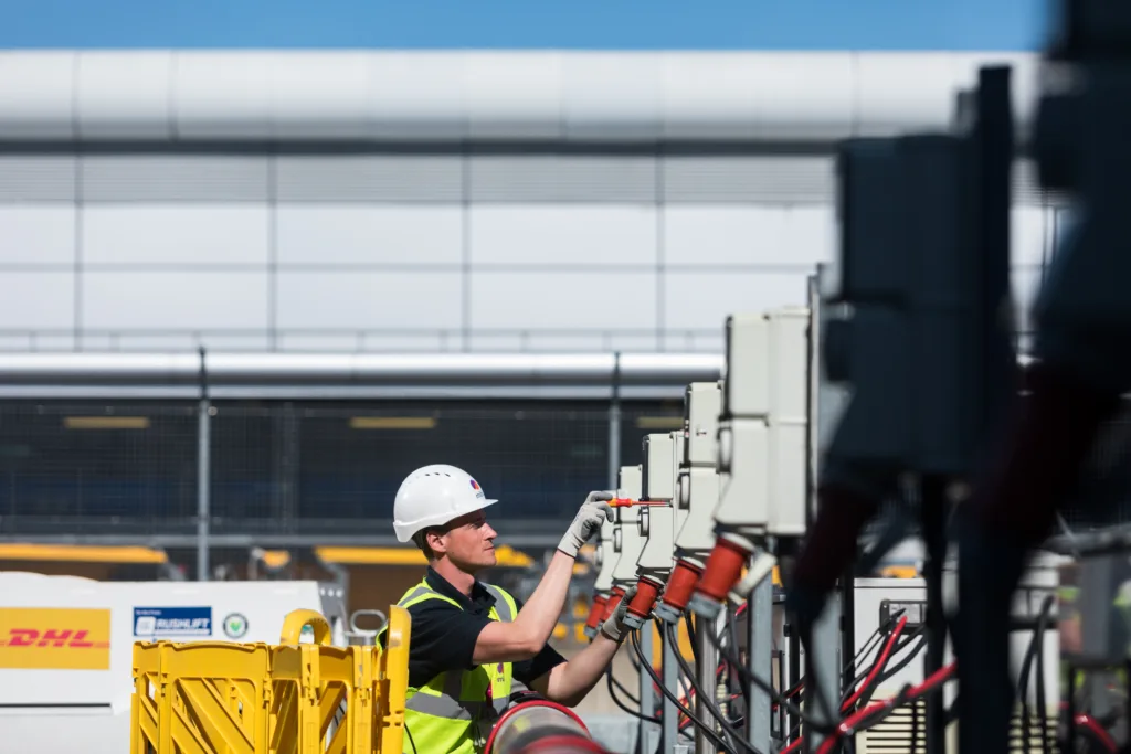 Mitie engineer at London Heathrow Airport