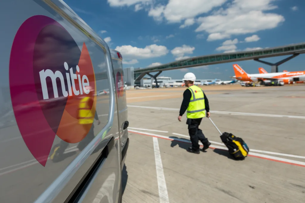Mitie engineer at London Heathrow Airport