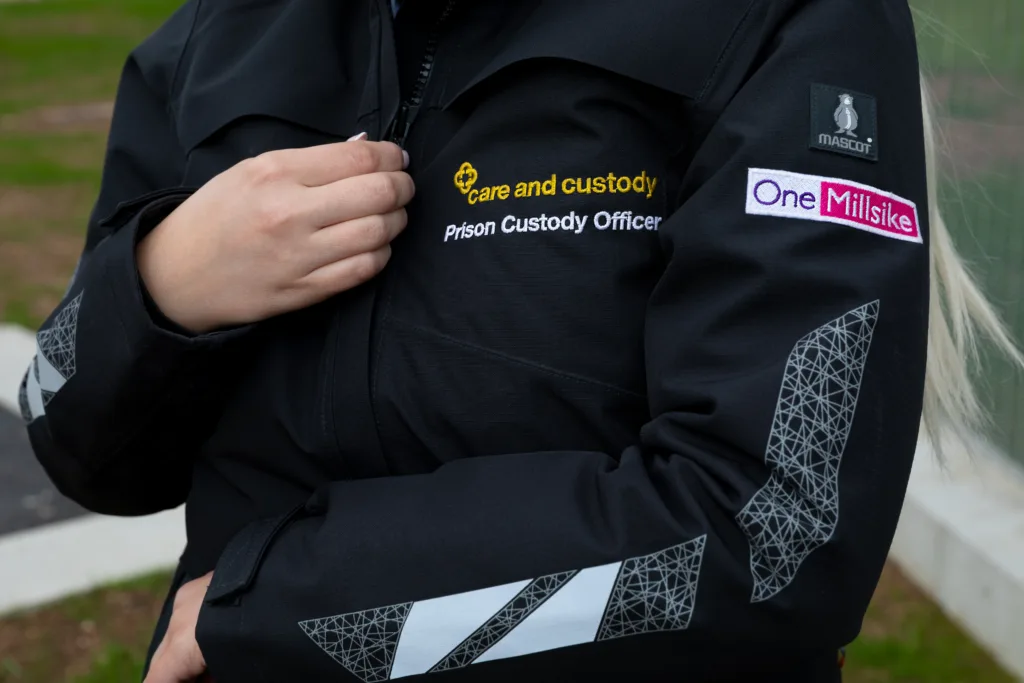 Mitie Care and Custody uniform for HMP Millsike