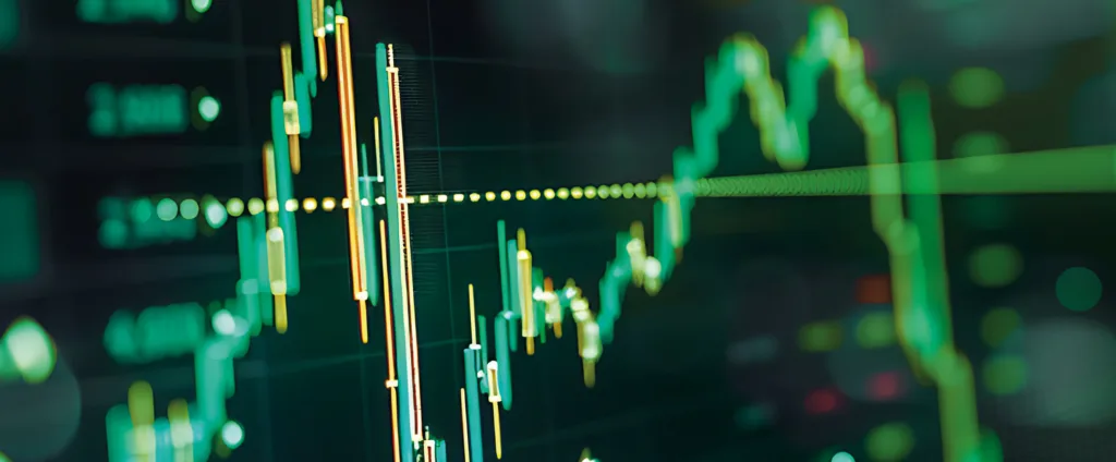 Data line graph banner