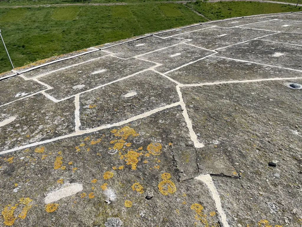 A repaired section of Martello Tower in Essex