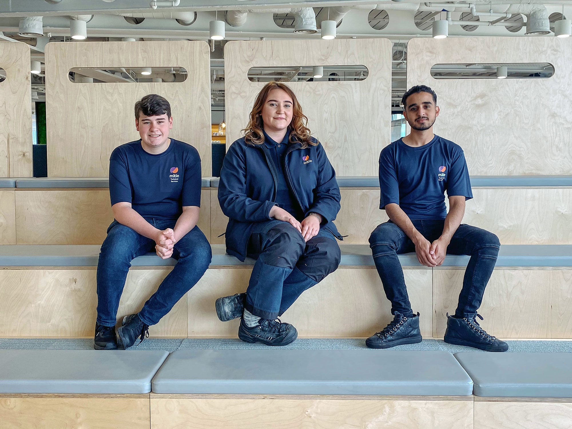 3 Mitie apprentices.