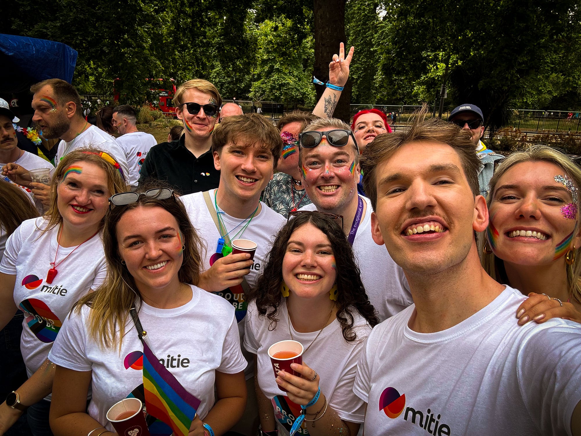 Mitie colleagues at London pride.