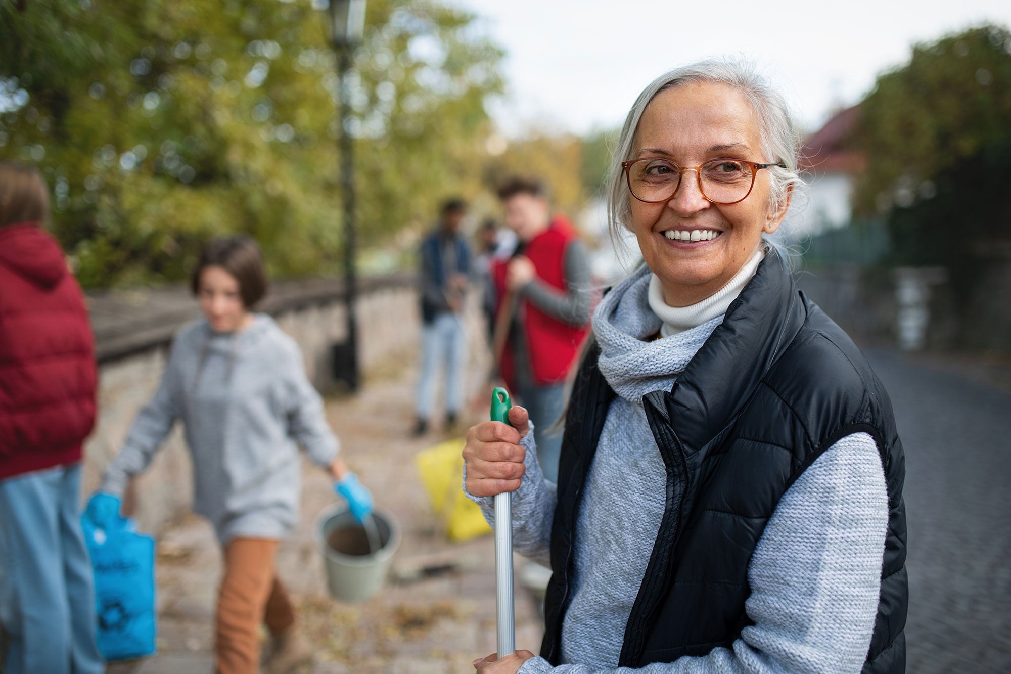Mature woman in the community.