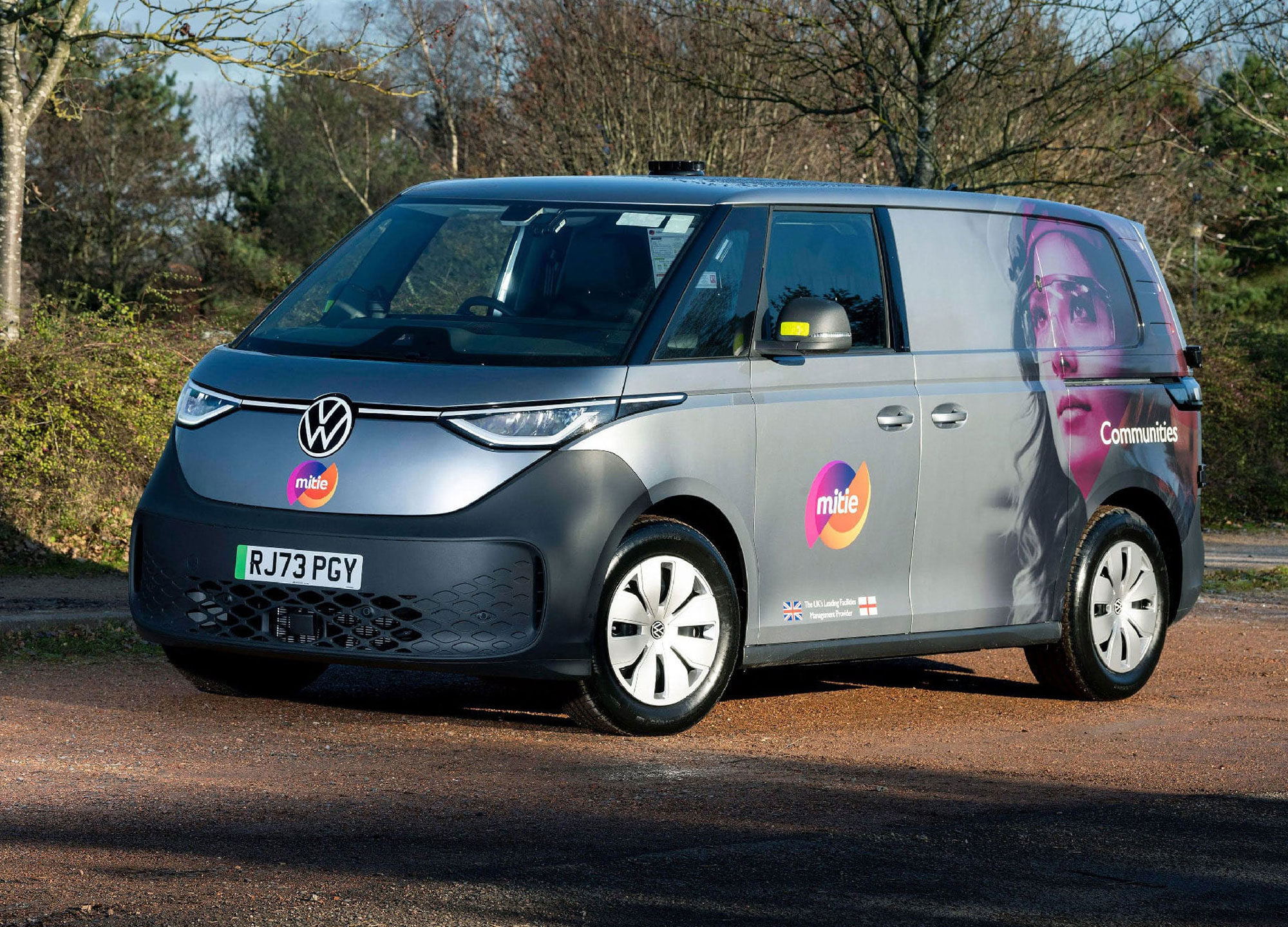 Mitie electric fleet van.