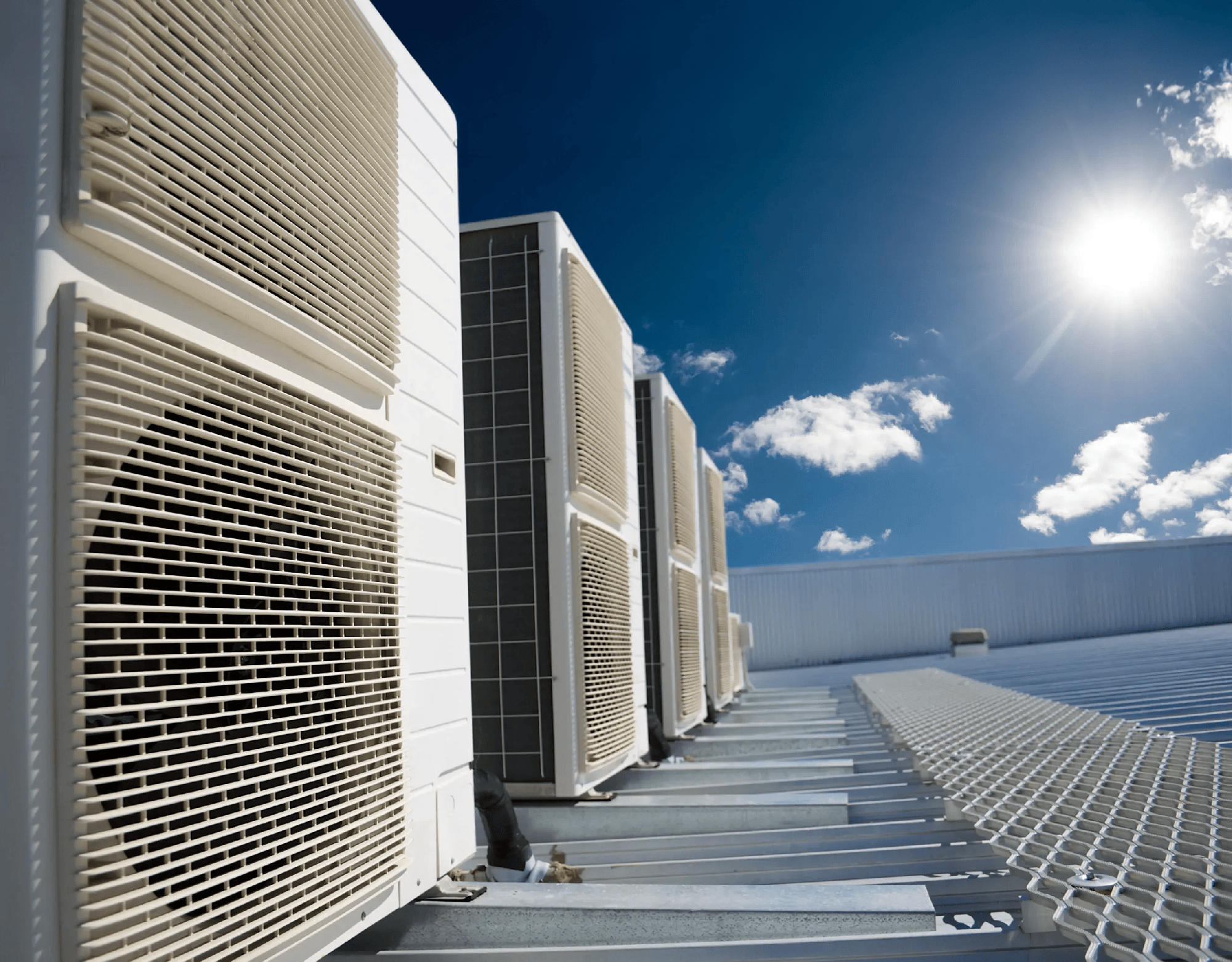 Air conditioning units.